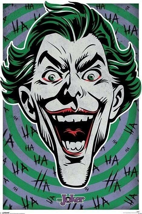 Batman ~ Joker Target 24x36 Comic Art Poster Dc Ha Ha Ha