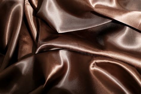 Brown Silk Fabric Texture Background Free Photo