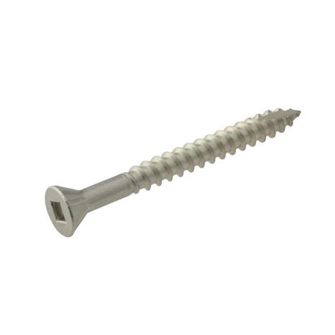 G304 Stainless 10g Trim Countersunk Square Drive Timber Decking Screw