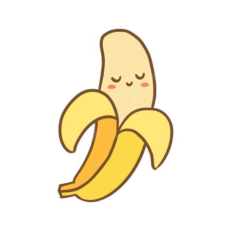 Banana Cute Vector Hd Images Cute Banana Cartoon Vector Banana Cartoon Fruit Png Image For