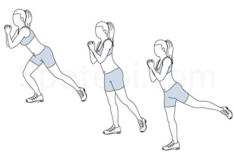 Single Leg Squat Kickback Illustrated Exercise Guide Jumbuck