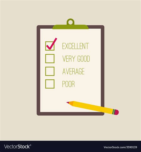 Clipboard To Rating Royalty Free Vector Image Vectorstock