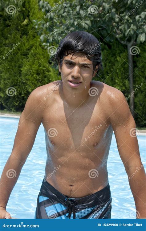 Hispanic Handsome Boy Stock Photo Image Of Tanned Body 15429960