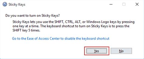 3 Ways To Turn On And Off Sticky Keys In Windows 10