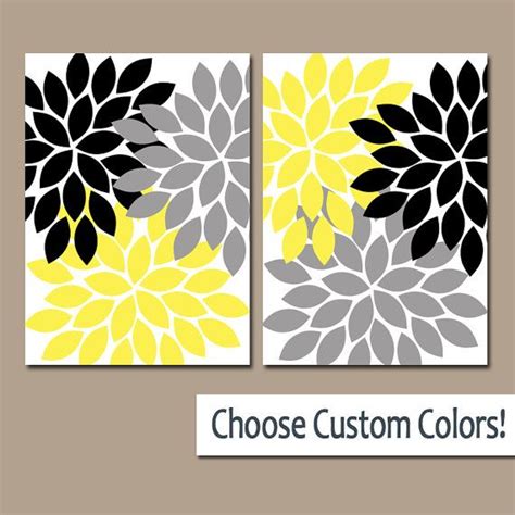 Cactus painting cactus art cactus drawing art cactus poster canvas painting diy cactus paintings cactus illustration painting. YELLOW Black Gray WALL Art Canvas or Prints Bathroom by ...