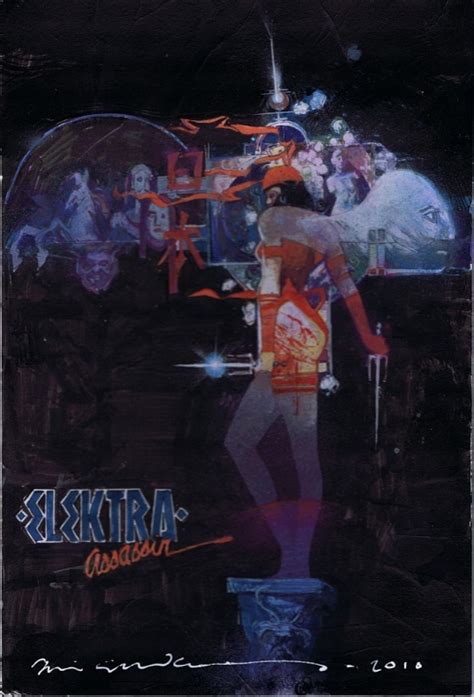 Elektra Assassin Promotional Poster Recreation By Bill Sienkiewicz