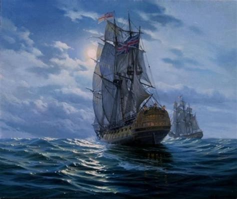 Sail Ship By Alexander Shenderov Original Oil Painting Canvas Sailboat