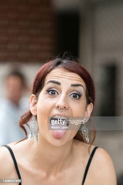 Female Sticking Out Tongue Photos And Premium High Res Pictures Getty Images