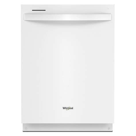Whirlpool Top Control Large Capacity Dishwasher In White Stainless