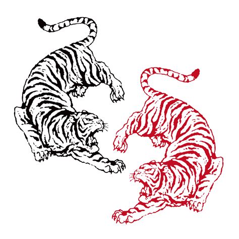 Японский тигр рисунок 33 фото