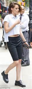 Kristen Stewart Shows Off Her Flat Stomach In Unusual Cropped For A Ny