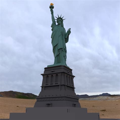 Statue Of Liberty 3d Model Obj