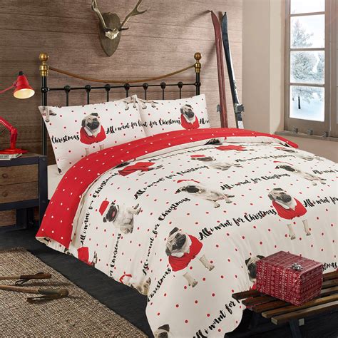 Pug bedding that are available on the site are woven fabrics and made from the finest quality cotton, polyester these european and american styled pug bedding comprises sheets, pillow sets, duvet. Dreamscene Pug Duvet Cover with Pillow Case Bedding Set OR ...