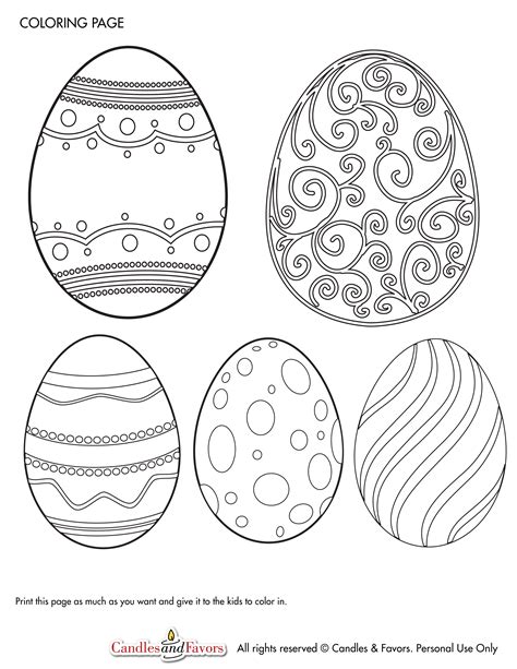 Easter Eggs Printables