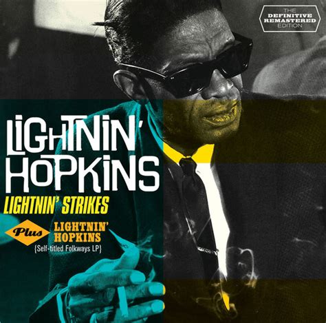 Lightnin Strikes Plus Lightnin Hopkins Self Titled Folkways Lp De