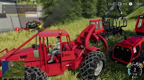 Epic Farming Simulator 19 Skidder And Trailer Mod Fs19 Forestry Logging