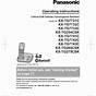 Panasonic Kx-tge232b Manual