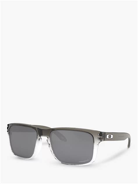 Oakley Oo9102 Men S Holbrook Prizm Polarised Square Sunglasses Black Ombre Grey At John Lewis
