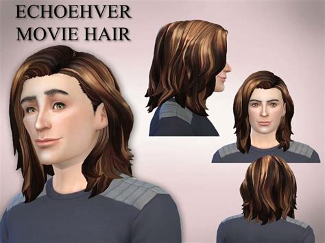 Echoehver Movie Hair Movie Houngout Sp Needed The Sims 4 Catalog