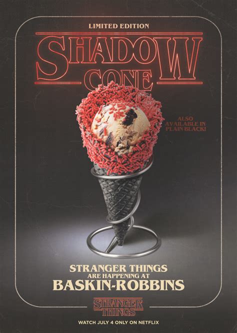 Baskin Robbins And Netflix Promote New Season Of Stranger Things With A Campaign By Type Pixel