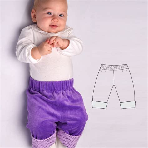 Fioretto Lined Baby Pants Pattern Trousers Sweatpants