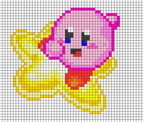 Kirby Sprite Grid Pixel Art Grid Pixel Art Graph Paper Drawings My