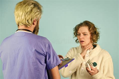 Therapy Appointment Healthcare And Medical Doctor And Patient Are