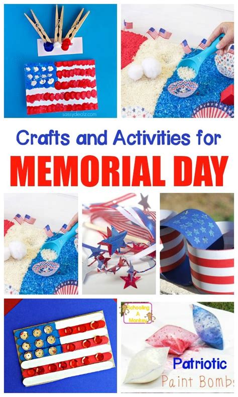 Patriotic Memorial Day Crafts And Activities For Kids Memorial Day