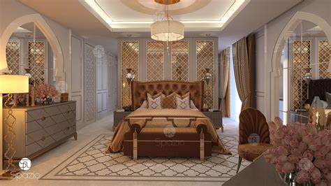 Each of our bedrooms is uniquely crafted to meet your specific ideas. Luxury Master bedroom interior design in Dubai | 2020 | Spazio