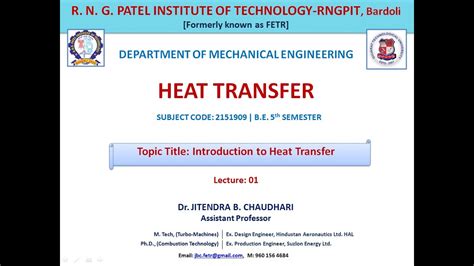 Lec01introduction To Mode Of Heat Transfer Youtube