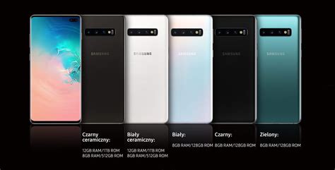 Samsung Galaxy S10 Plus Sm G975 8128gb Prism Black Cena Opinie Na
