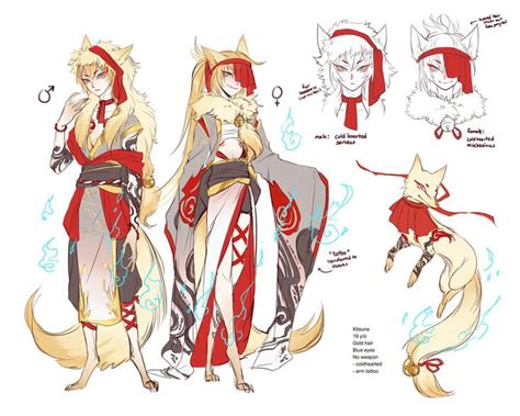 Kitsune Lowahs Posse Fantasy Character Design Character Design