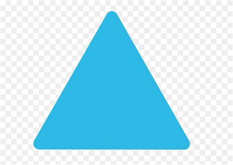 Blue Triangle Rounded Corners Clip Art Rounded Triangle Png Flyclipart