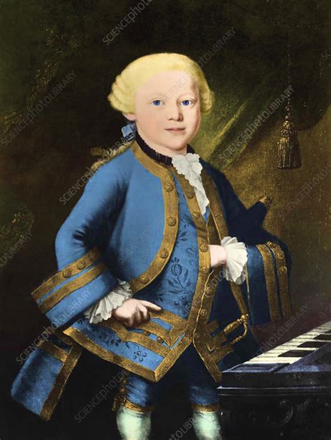 Young Wolfgang Amadeus Mozart 1763 Stock Image F0333413 Science