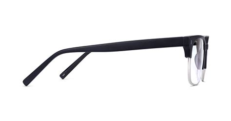 ames eyeglasses in jet black matte for men warby parker