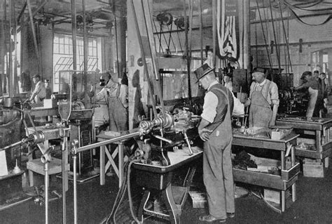 Great Depression Metal Shop Furniture Factory Industrial Revolution Old Photos Metal