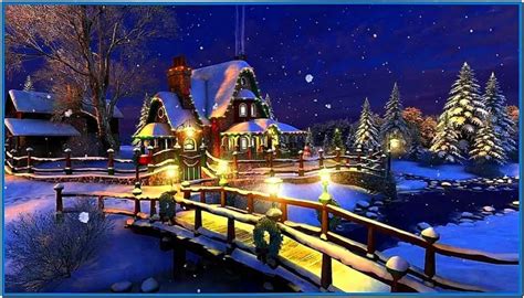 White Christmas 3d Screensaver And Animated Wallpaper Download Free