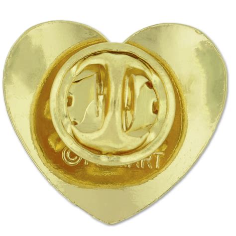 Gold Heart Lapel Pin Pinmart