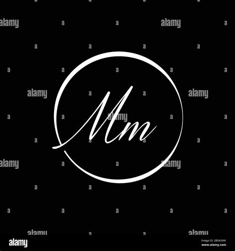 Initial Mm Letter Logo Design Vector Template Abstract Letter Mm Logo