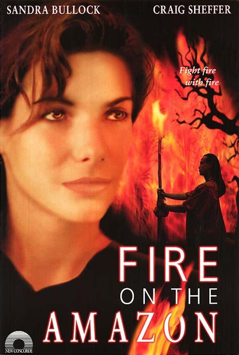 Fire On The Amazon 2000 Movie Poster 27x40 Used Sandra Bullock Mason