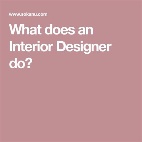 The Words What Does An Interior Designer Do In Front Of A Pink