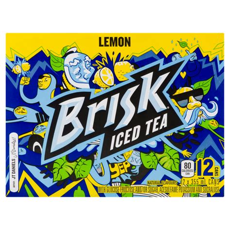 Brisk Iced Tea Lemon 12 Cans X 355 Ml Powells Supermarkets