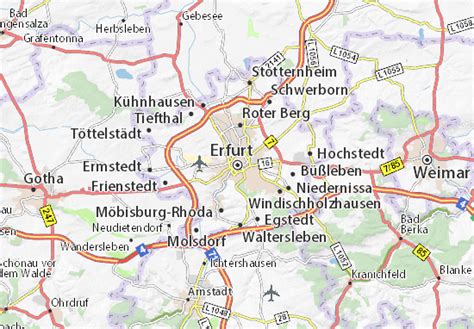 On our detailed openstreetmap map you can see not only the borders of the erfurt city, but also look. Map of Erfurt - Michelin Erfurt map - ViaMichelin