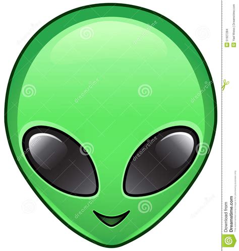 Alien In Ufo Emoji Set Cartoon Vector