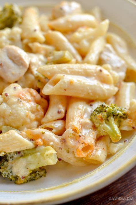 Delicious Low Syn Chicken Broccoli And Cauliflower Pasta Bake