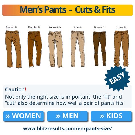 Pants Size Conversion Charts Sizing Guides For Men And Women 2024