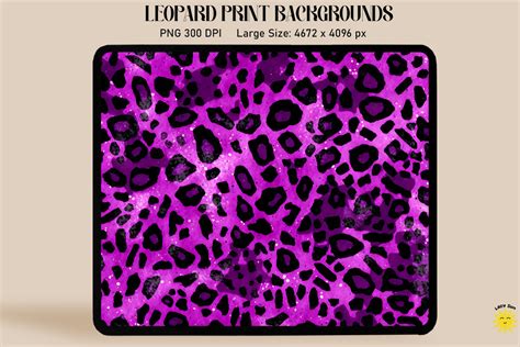 Purple Leopard Print Backgrounds Graphic By Lazy Sun · Creative Fabrica