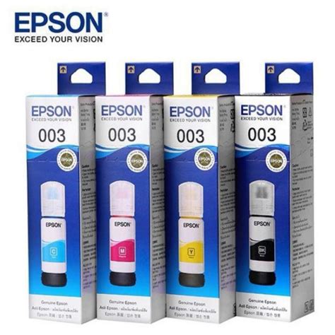L3101, l3115, l3116, l3150, l3151, l3152, l3156. ORIGINAL EPSON T003 REFIL INK BLACK C,M,Y FOR PRINTER ...
