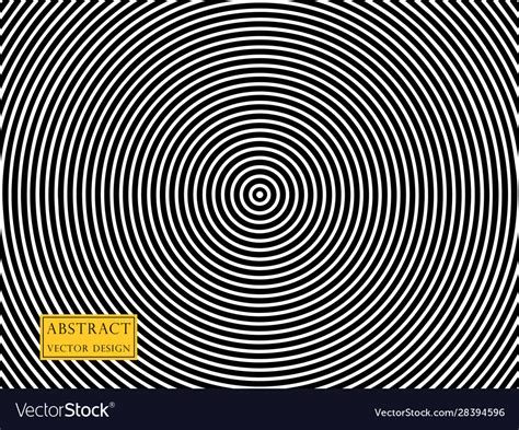 Radiating Concentric Circles Overlay Pattern Vector Image