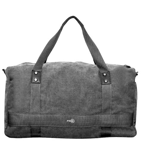 Fib52cm Canvas Travel Duffle Bag Casual Duffel Black